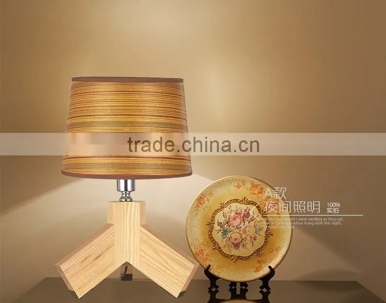 Wooden LED Table Lamp wood LED Table light JK-879-06 Wooden bedside/table lamp, tripod lamp, easel lamp