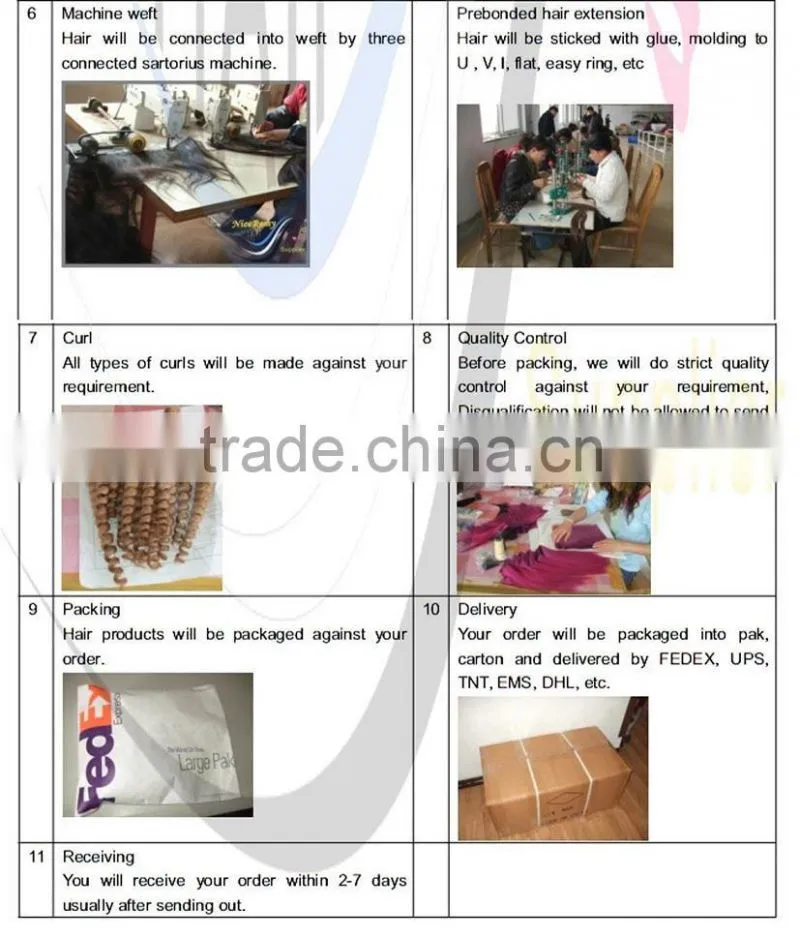 double drawn cuticle human hair bulk