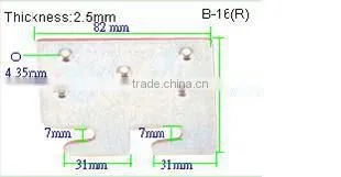 MIT Strong Furniture Metal Zinc Bed Hinges