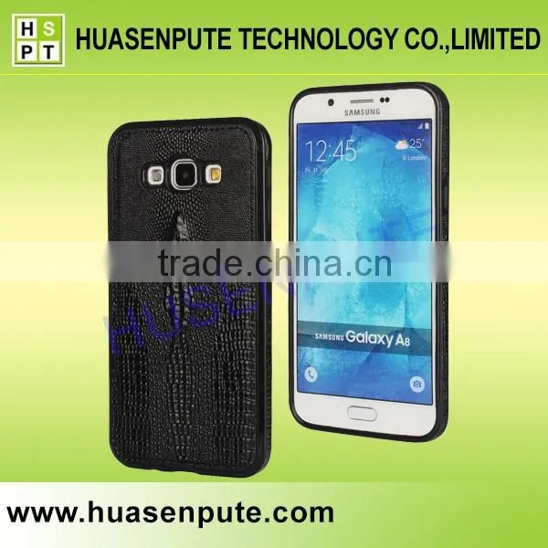 Crocodile Leather TPU Back Shell Case Skin Cover For Samsung Galaxy A8