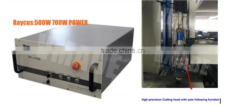 Factory hot sale laser cutting machine 0.5-3 mm stainless steel / 500W 700W 1000W fiber metal laser cutting machine