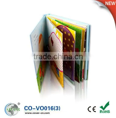 Hot sale recordable voice book for children reading/studying