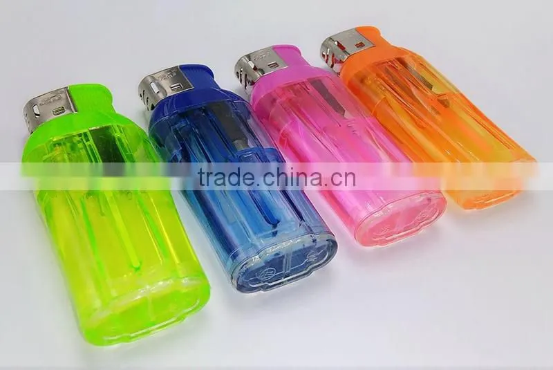 Transparent big flower vase electric cigarette lighter for men