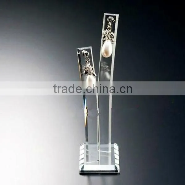 top quality countertop acrylic jewelry display cabinet earring display necklace display stand