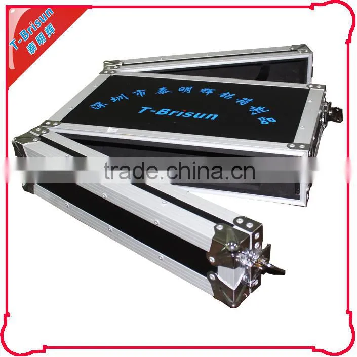 customized standard 2U rack case flight case