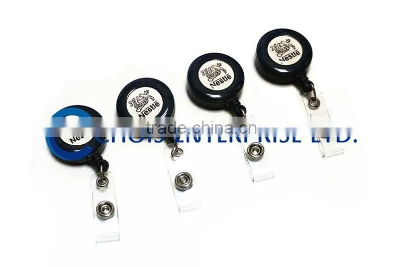 Custom Single Side Logo Retractable Badge Reel, High Quality