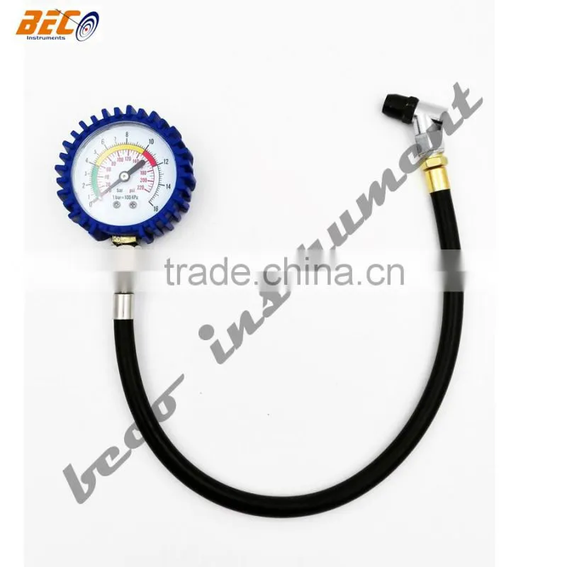 2.5" tire gauge for truck tire pressure gauge 16 bar