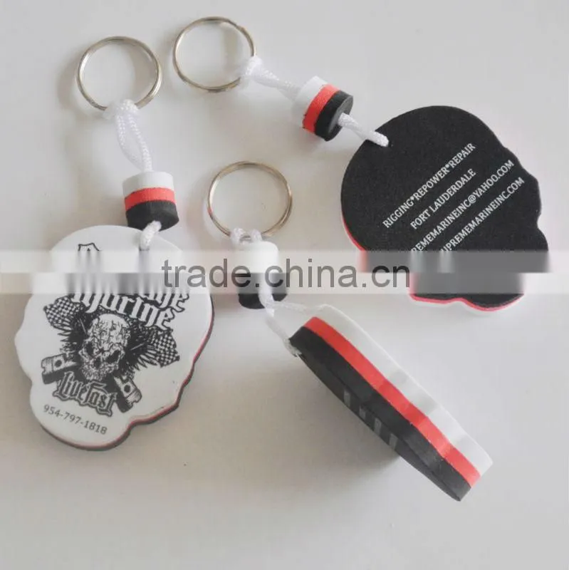 Cheap gifts simple style chains for promotion eva floating keyring