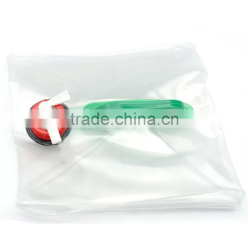 outdoor camping hiking transparent water storage carrier