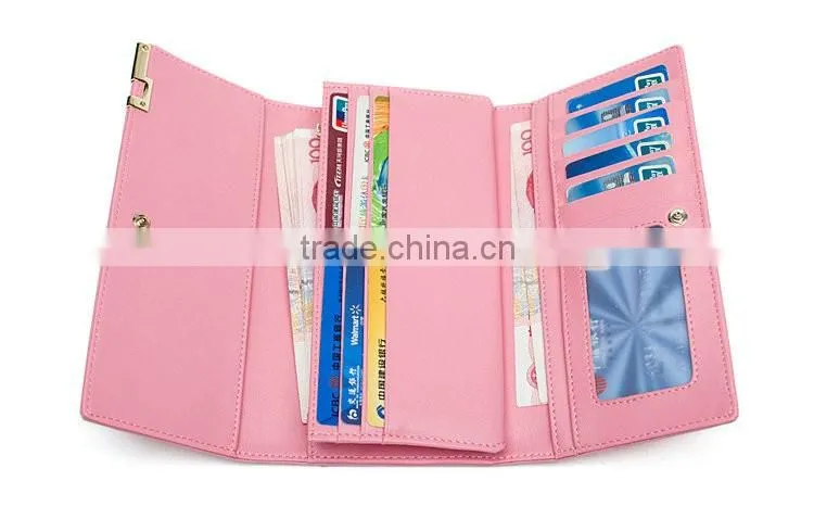 Wholesale new fashion lady and women genuine leather wallet