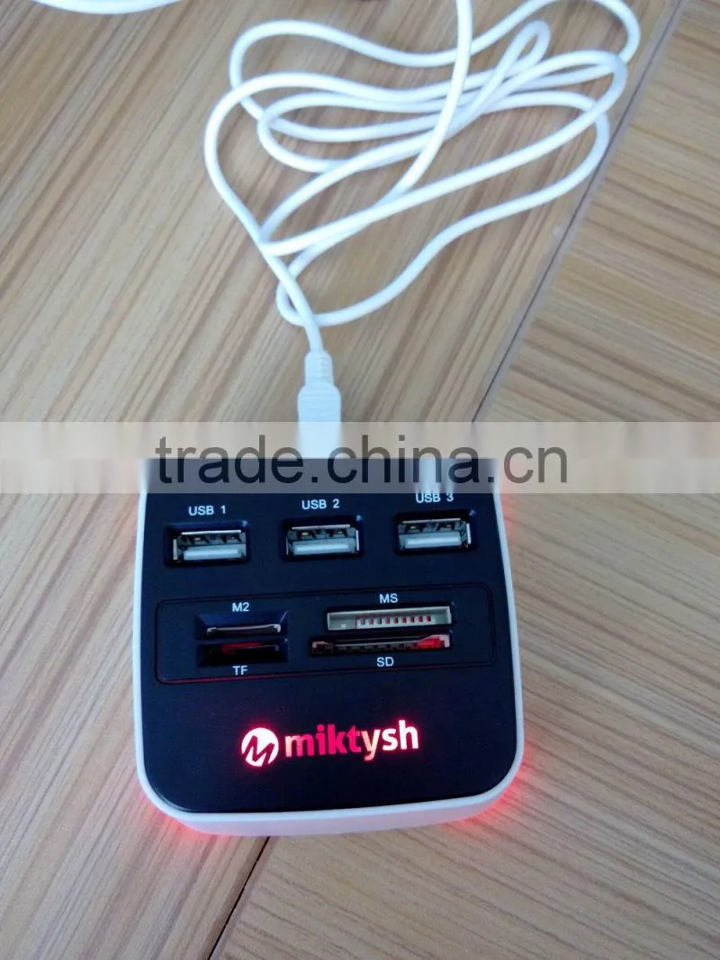 Favorable Price USB2.0 Hub Competitive Price Combo with TF Card SD Card Slot