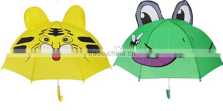 2015 muni children cartoon animal shape cheap fashion kids umbrella with two ears wholesale