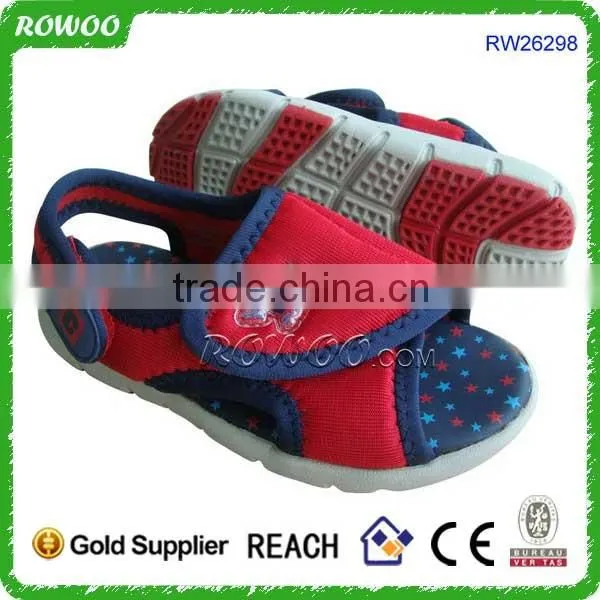 Latest design fashion soft sole children student beach sandal for school
