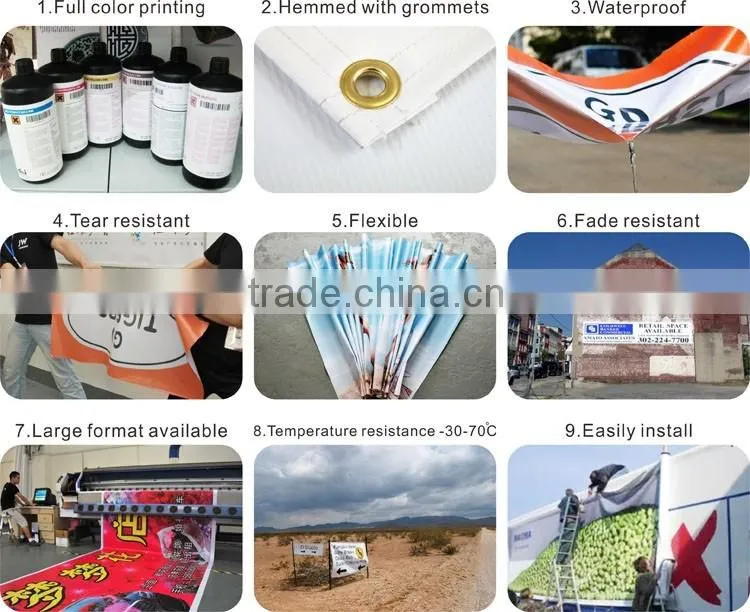 Custom retractable outdoor banner,high quality advertising banner stand