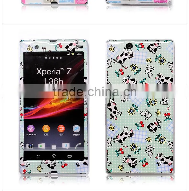 Hot sell 3D effect Sticker for sony Xperia L36H