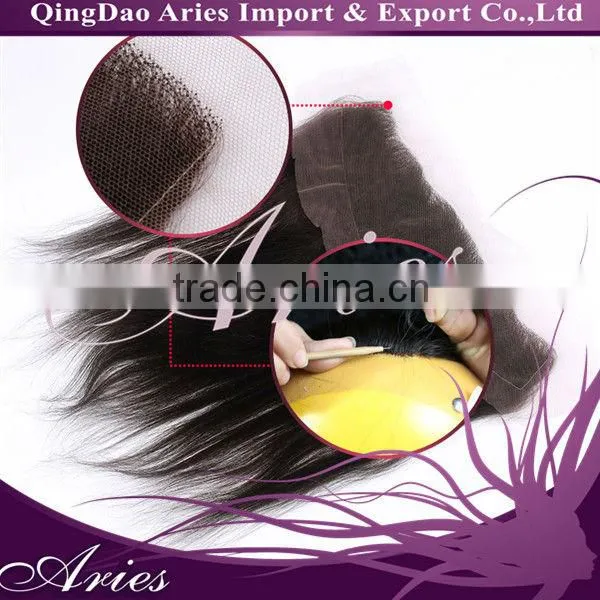 Lace Closure Frontal Peruvian Virgin Remy Human Hair Lace Frontal Straight (13"*2") 16"