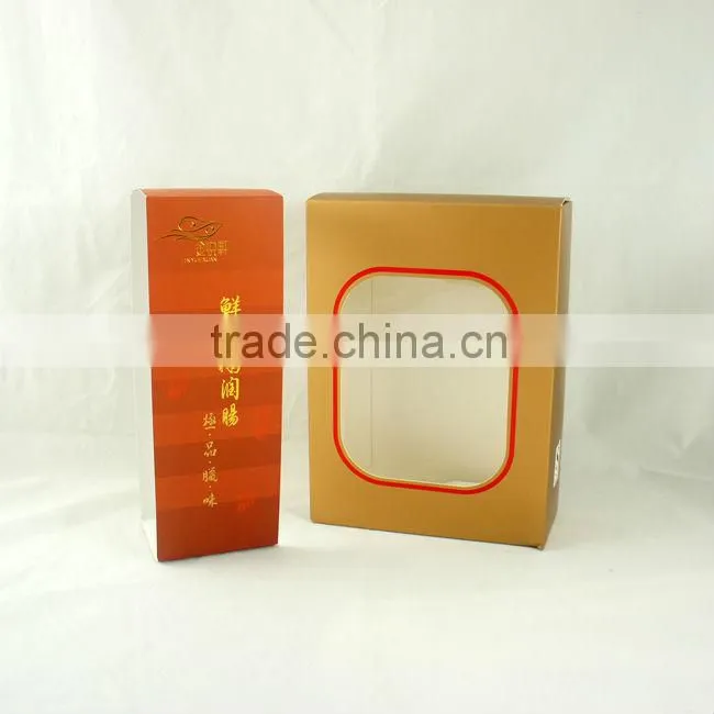 Custom paper box for preserved meat