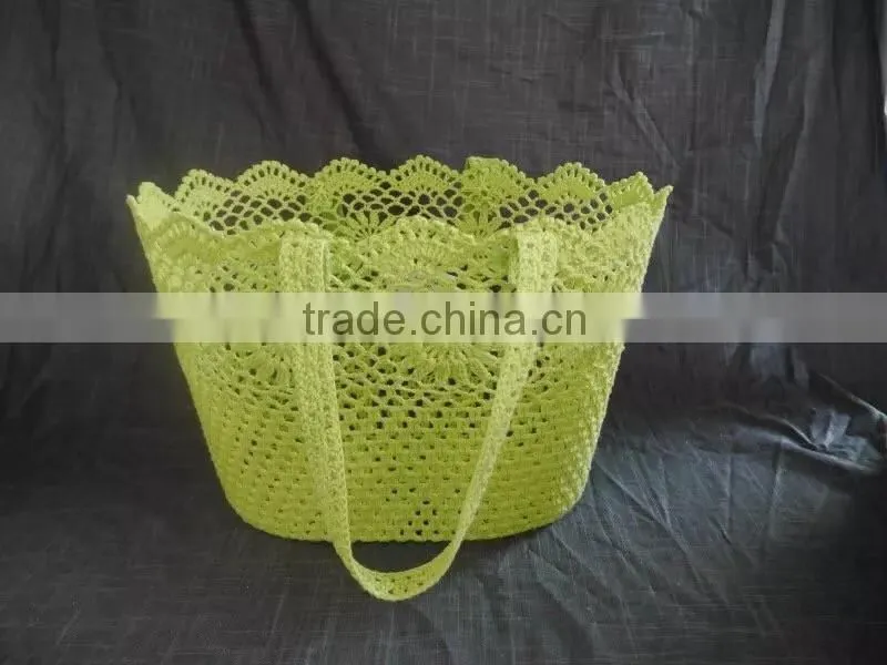 Manufacturers selling handmade cotton simple fashion hook flower hand basket