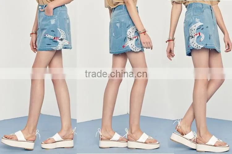 Wholesale Cotton Women Colored Camouflage Crotch Skirts