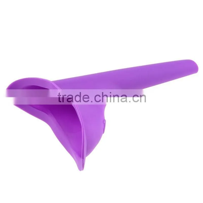Portable Travel Female Urine Device , New Lady Urinal Funnel ,Soft Silicone Plastic Standing Urinals,Women Wee Urine Funnel