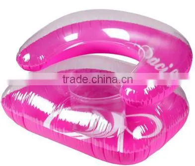 Anbel PVC plastic inflatable flexible paradise chair with headrest