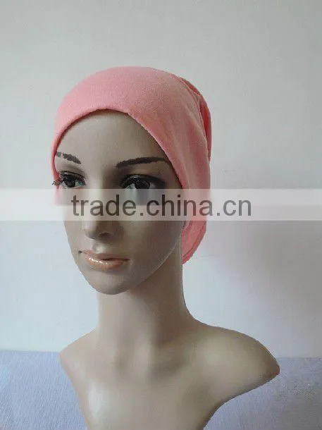 C001 plain tube underscarf,cotton underscarf and hats