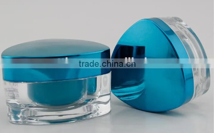 fancy acrylic lotion bottle with cover blue