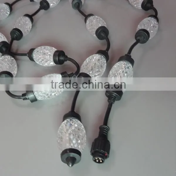 led round ball christmas lights led ball string light Crystal luminous ball