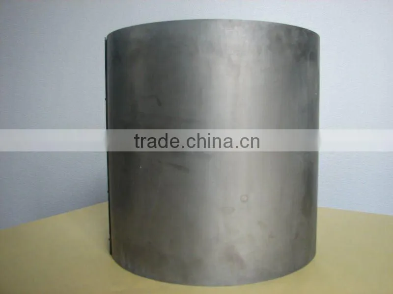 Tungsten screen for melting jeweler crytal material