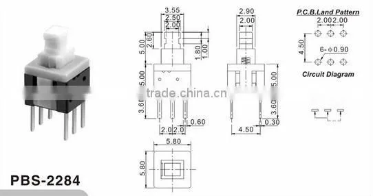 anti-vandal push button switch