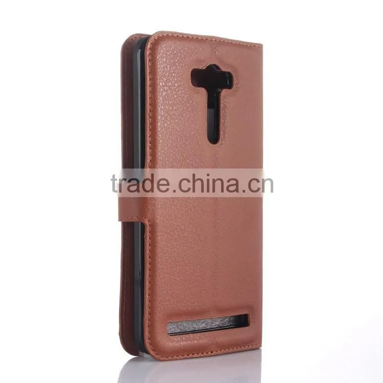 Wholesale Price Leather Wallet Flip Case For Asus Zenfone 2 Laser ZE500KL Case