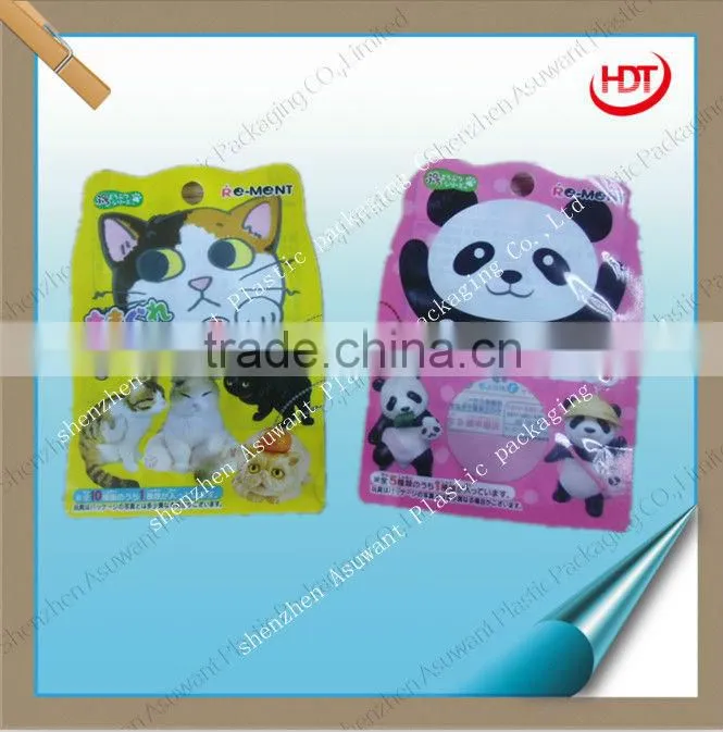 high quality plastic irregular bag for sport watch packaging