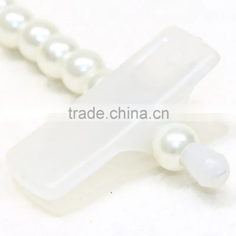 QD-B19 Stylish custom pearl kids pants hanger for children clothes