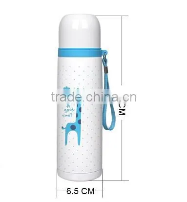 wholesales price lovely cartoon 500ML vacuum flask China 16oz