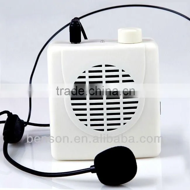 waistband amplifier speaker, microphone,audio amplifier, megaphone N76 White