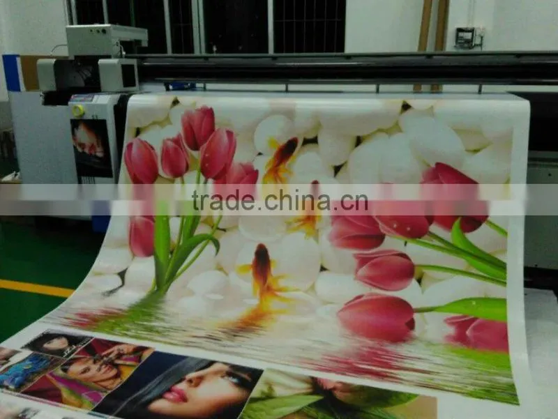 Large format car sticker roll printing machine / digital flatbed uv printer price