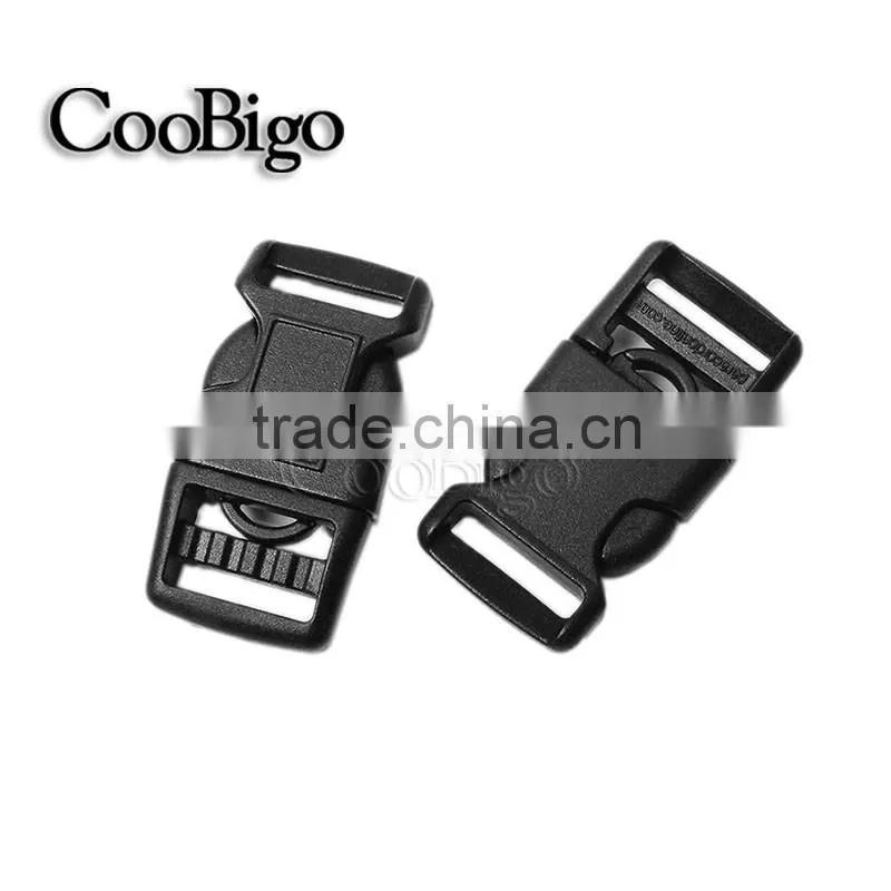 5/8"(16mm) Webbing Plastic Buckle Key Locking For Tactical Backpack Straps #FLC491-15B