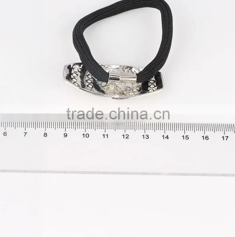 Rhinestone crystal Elastic hair scrunchie ,hair accessories factory