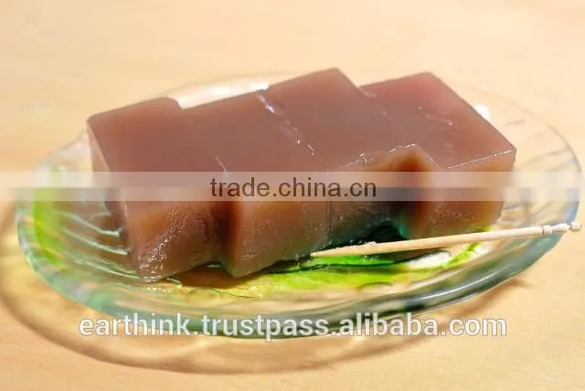 Japanese wagashi sweets ENDO's 'Zero Calorie' Chocolate Yokan (Adzuki bean jelly) 90g