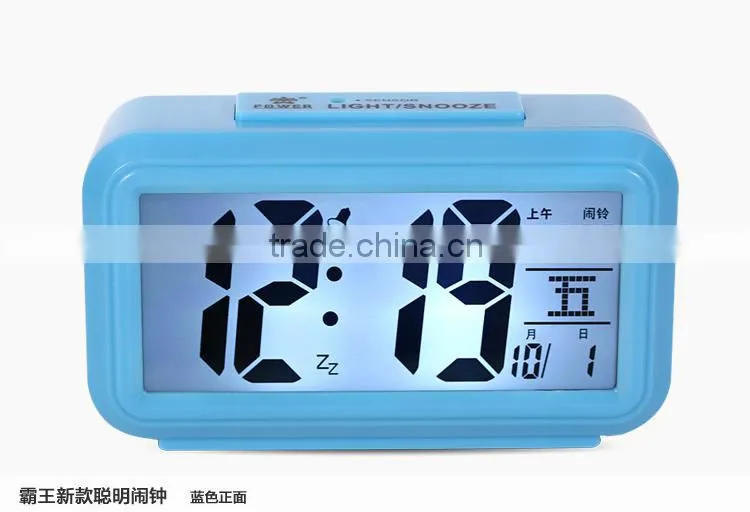 Colorful case alarm clock with large number digital clock