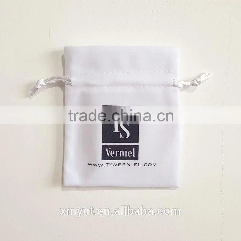 promotional cheap small custom velvet drawstring pouch bag