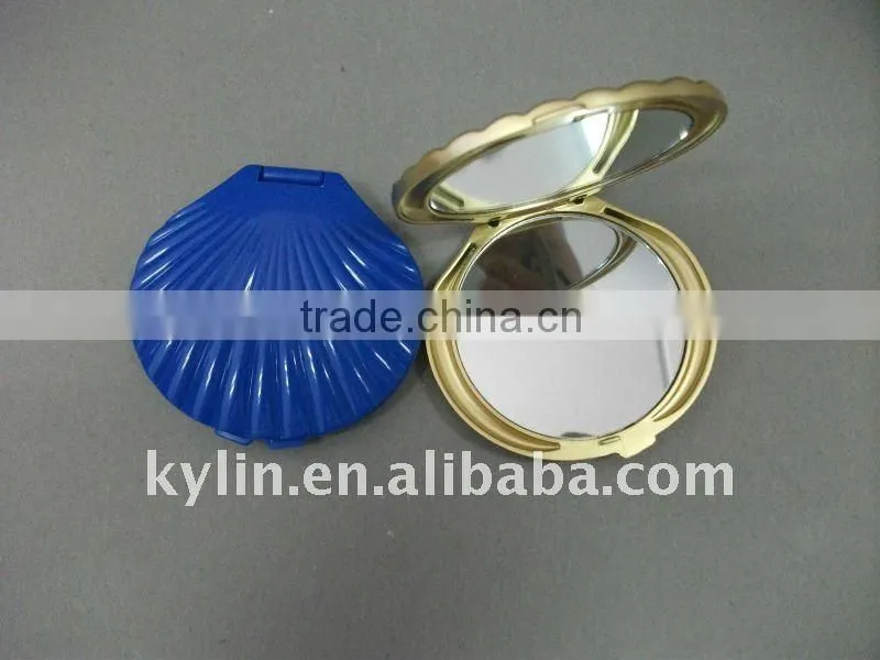 plastic heart shape makeup mirror