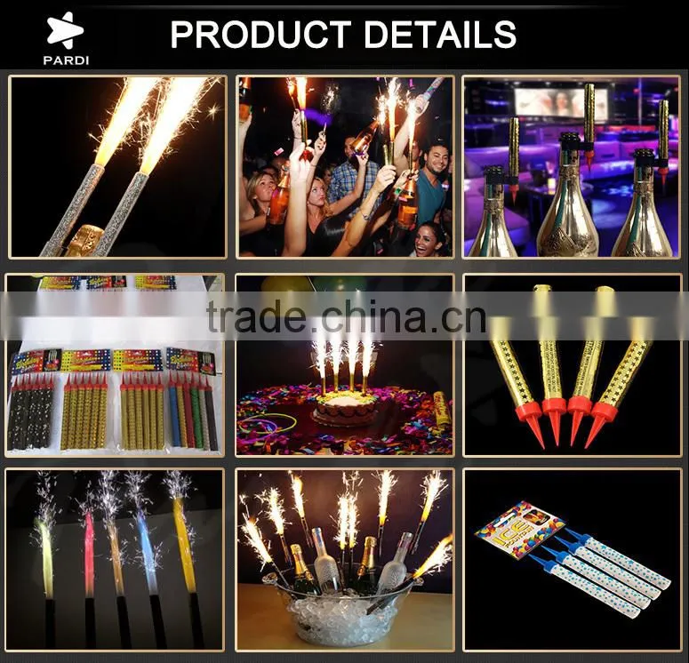High quality champagne bottle ice fountain sparklers fireworks