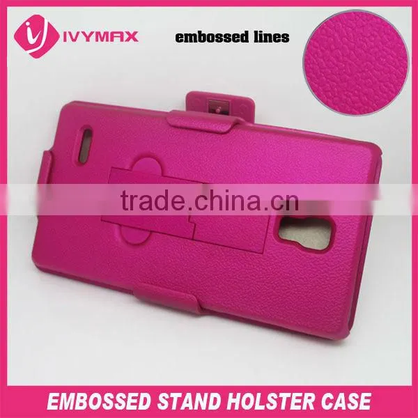 new embossed holster combo case for lg optimus p769 L9 phone case