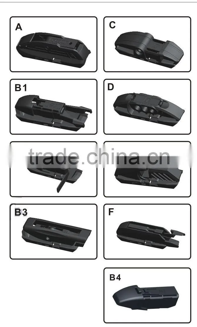 T710 Vision Saver Chrome Streak-free Quiet Smooth Auto Parts Front Windshield Smart 1989 F600 Passenger Driver Wiper Blade