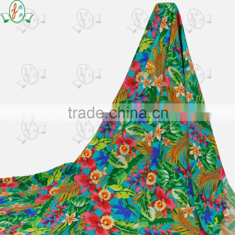 Elegant!!!Hotting Sale 4 Way Stretch Tropical Or Beach Theme Print Elastane Beachwear Fabric