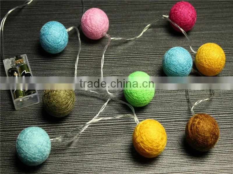 Funny Mix Cotton Ball light Patio Party cotton ball String Lights