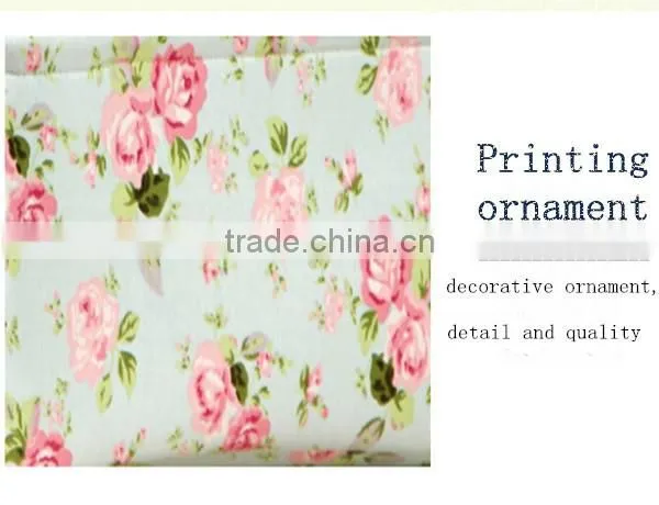 YIWU RODA 100%canvas fashionable floral high-capacity folding storage box