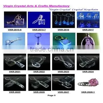 Wholesale 3d laser engraved crystal cube glass block 3d engraving airplane key chain for gifts souvenirs