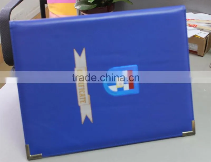High Quality A4 Leather Diploma Holder, Diploma Holder with Leather Cover